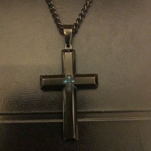 Black chain/ cross